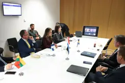 Minister Yezilgöz in vergadering in Brussel